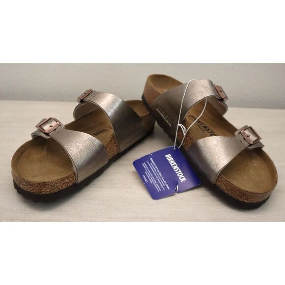 Birkenstock Women's Sz EUR 36 US 5-5.5 Taupe Sydney Birko-Flor Graceful Sandals - Picture 12 of 13